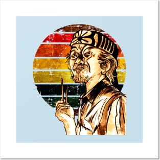 mr miyagi sunset Posters and Art